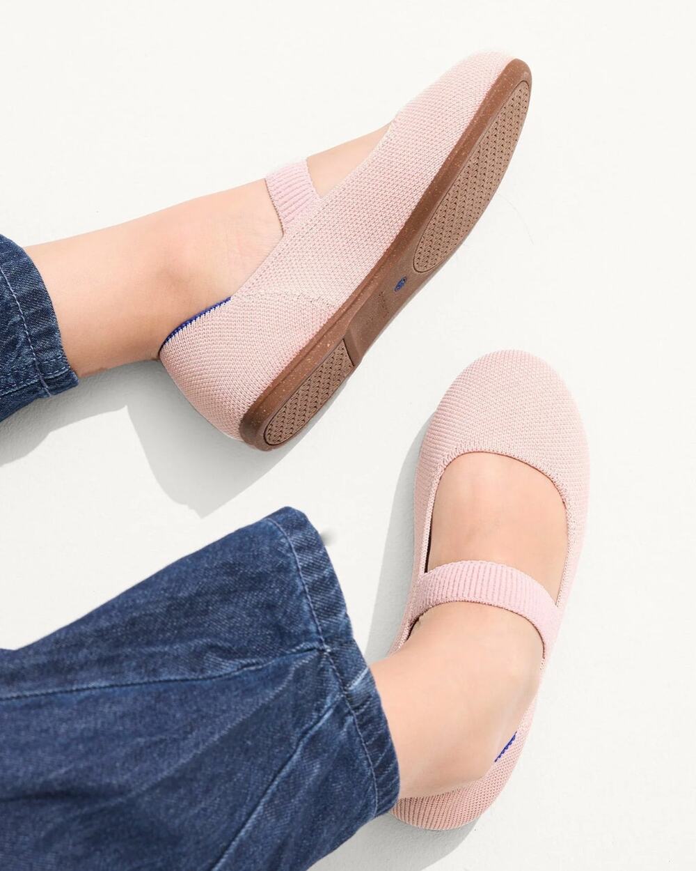 ROTHY'S The Kids Mary Jane in Ballerina Pink Size 10